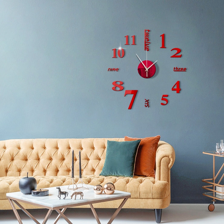 壁掛け時計 ウォールクロック 鏡面 | PlusNao | 詳細画像2 