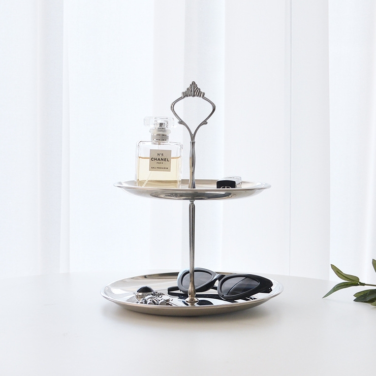 インテリアトレイ 2段 ステンレストレイ | PlusNao | 詳細画像4 