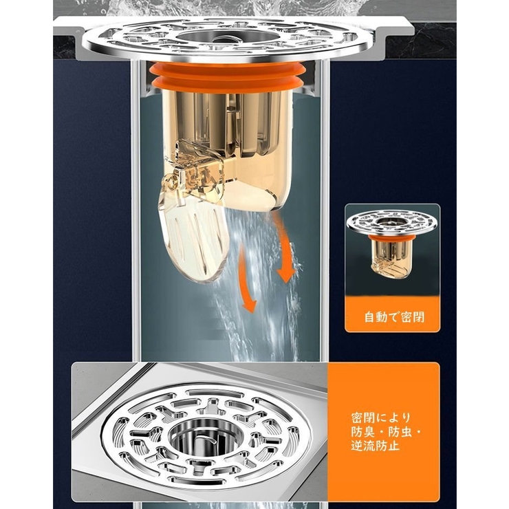 排水トラップ トラップカバー 床排水口 | PlusNao | 詳細画像4 