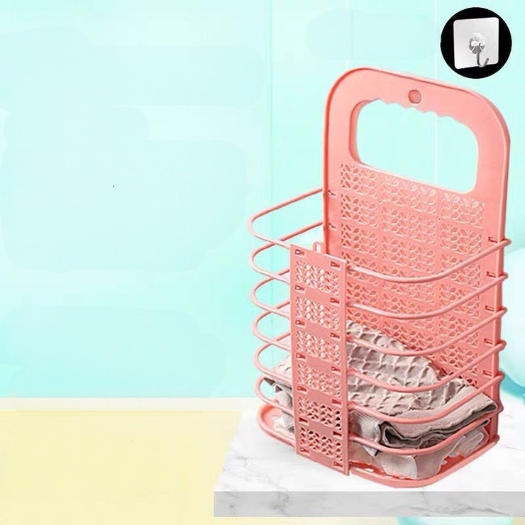 ランドリーバスケット 壁掛け 粘着フック付き | PlusNao | 詳細画像2 