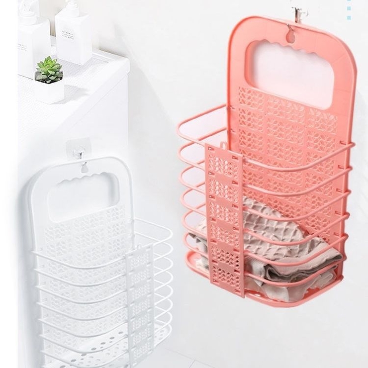 ランドリーバスケット 壁掛け 粘着フック付き | PlusNao | 詳細画像3 