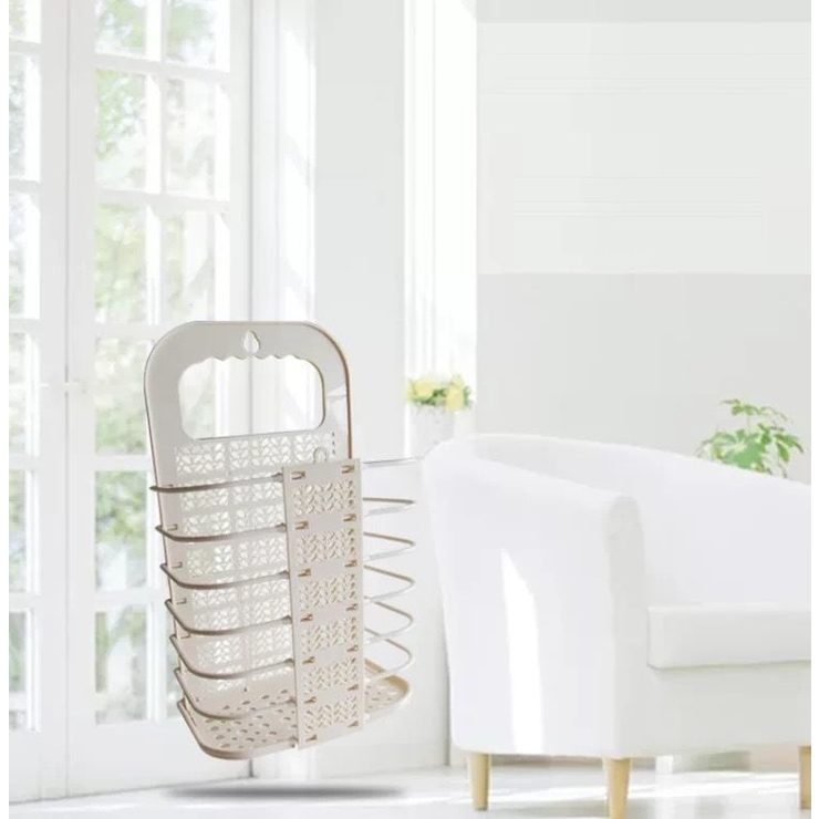 ランドリーバスケット 壁掛け 粘着フック付き | PlusNao | 詳細画像5 