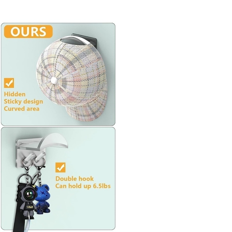 キャップハンガー 2個セット 帽子掛け | PlusNao | 詳細画像15 