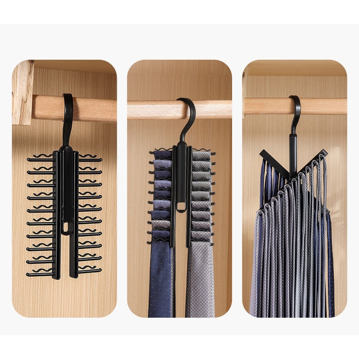 ネクタイハンガー 20本収納 単品[品番：FQ000215133]｜PlusNao
