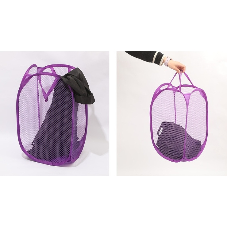 ランドリーバスケット 折りたたみ式 メッシュ | PlusNao | 詳細画像6 