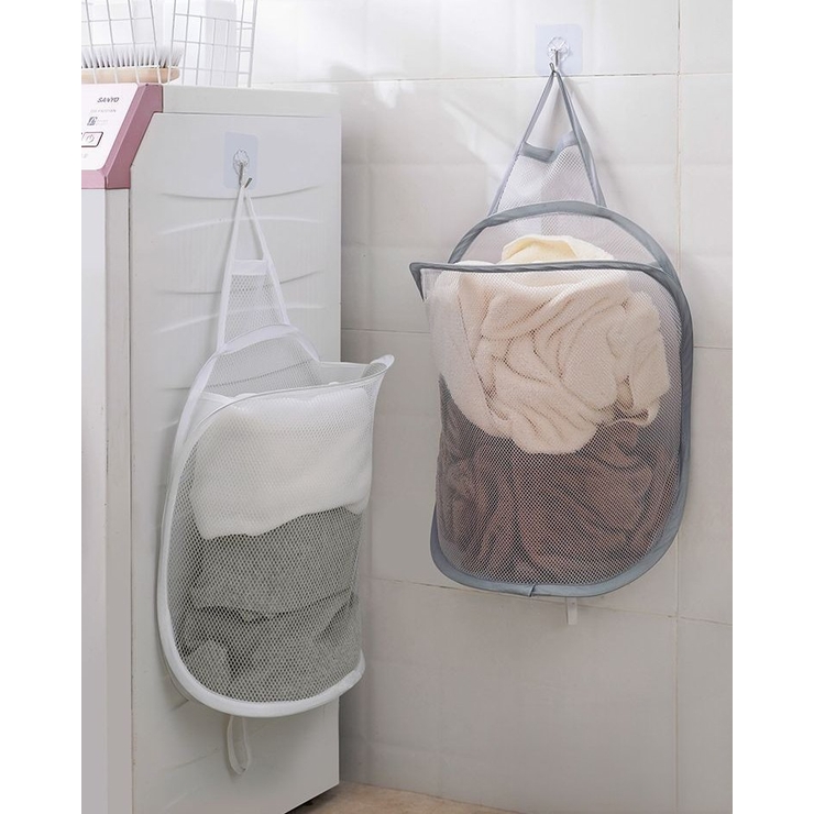 ランドリーバスケット フック付き 壁掛け | PlusNao | 詳細画像2 