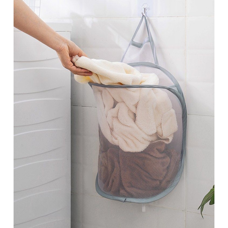 ランドリーバスケット フック付き 壁掛け | PlusNao | 詳細画像4 