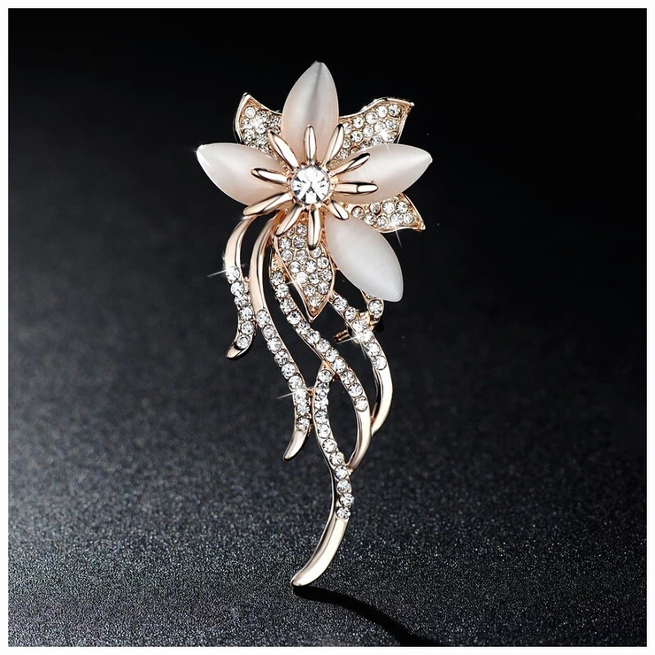 ブローチ フラワー クリスタル風 | PlusNao | 詳細画像3 