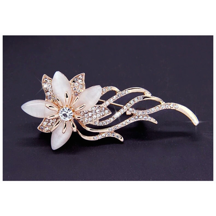 ブローチ フラワー クリスタル風 | PlusNao | 詳細画像4 