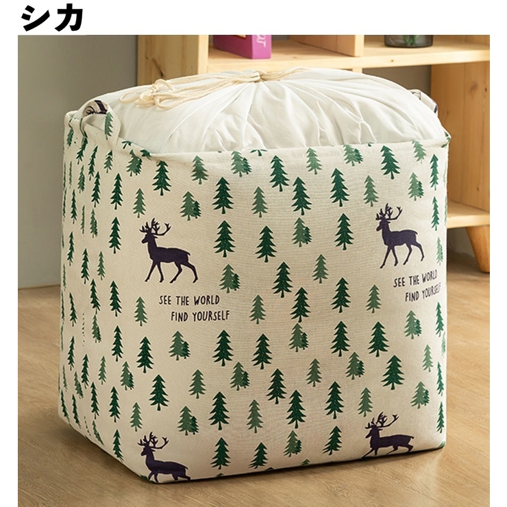 ランドリーバスケット 巾着型 折り畳み可能 | PlusNao | 詳細画像8 