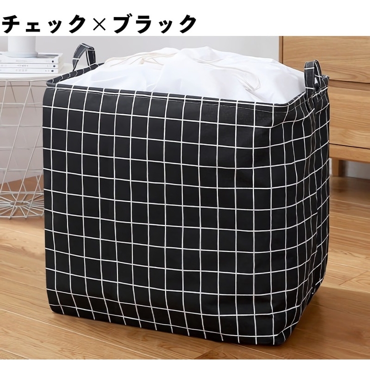 ランドリーバスケット 巾着型 折り畳み可能 | PlusNao | 詳細画像11 
