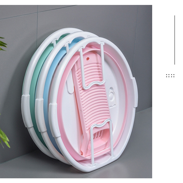 洗濯用たらい 折りたたみ 洗濯板付き | PlusNao | 詳細画像7 