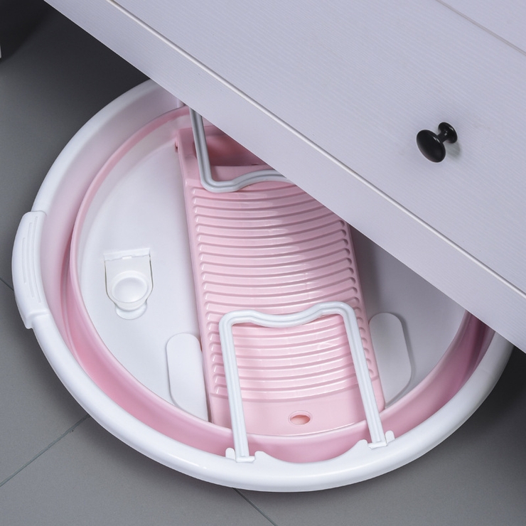 洗濯用たらい 折りたたみ 洗濯板付き | PlusNao | 詳細画像8 