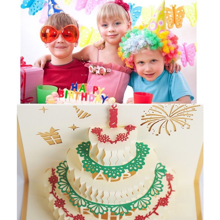 バースデーカード メッセージカード ポップアップカード | PlusNao | 詳細画像5 