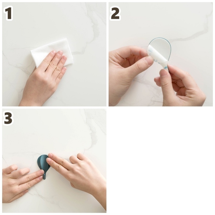 粘着フック 8個セット ウォールフック | PlusNao | 詳細画像10 