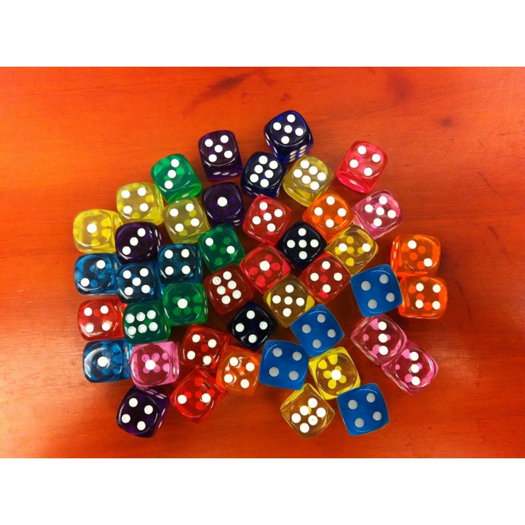 【激レア・美品】NANA-dice サイコロセット​ サイコロ アクリル製 ダイス 5個セット 6面 白点 : すまいるぷろ