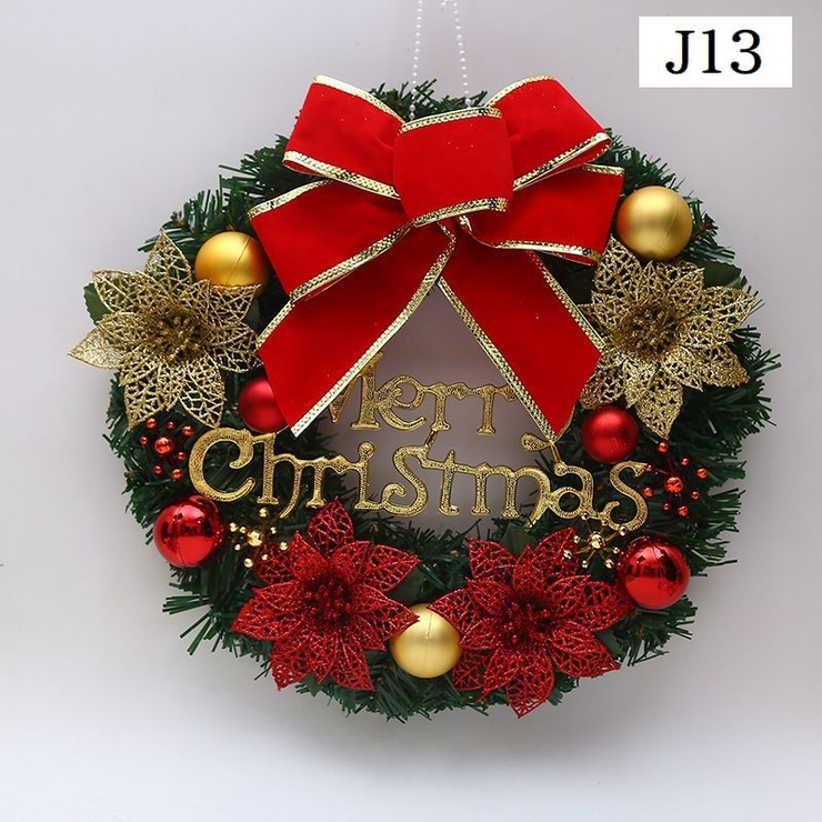 クリスマスリース 30cm 壁掛け | PlusNao | 詳細画像4 