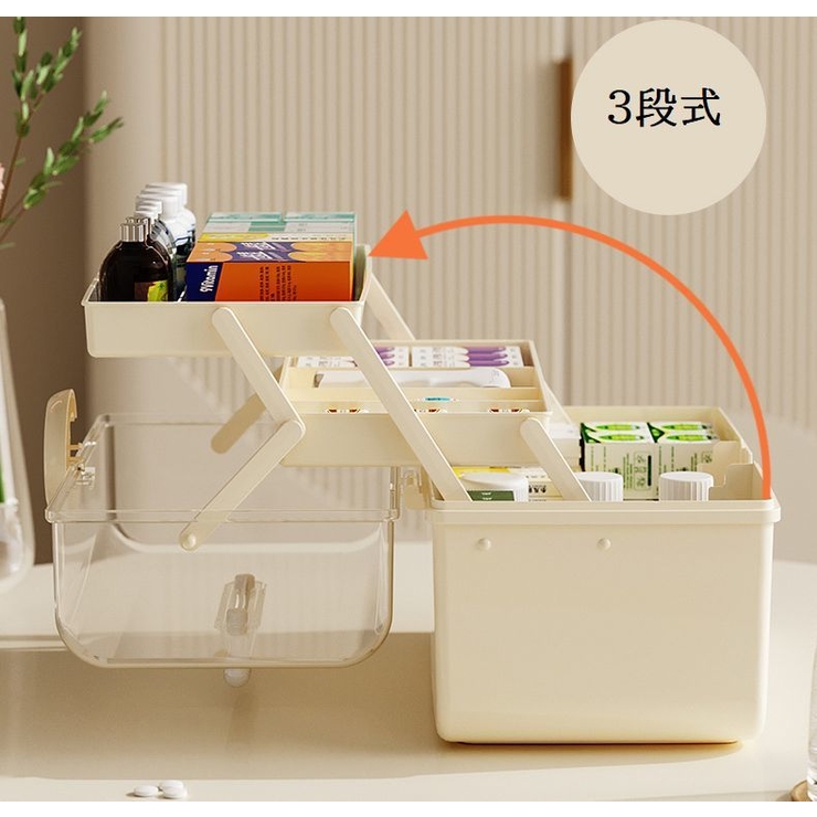 救急箱 薬箱 3段 | PlusNao | 詳細画像5 
