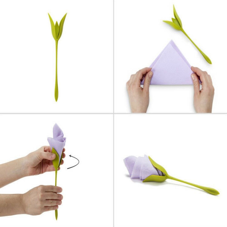 ナプキンホルダー お花型 4本セット | PlusNao | 詳細画像9 