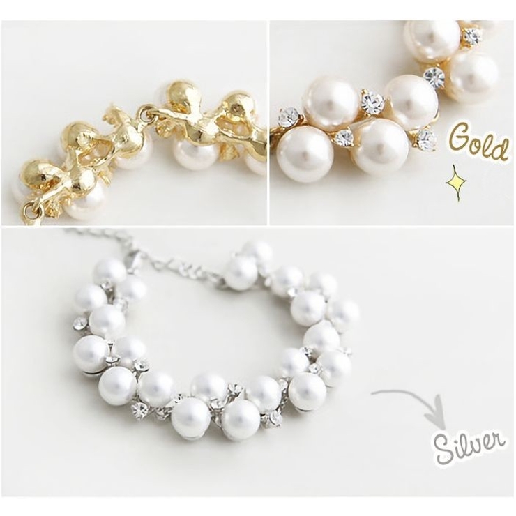 ブレスレット 腕輪 フェイクパール | PlusNao | 詳細画像8