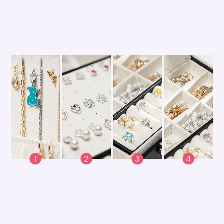 ジュエリーボックス アクセサリーケース 2段 | PlusNao | 詳細画像5 