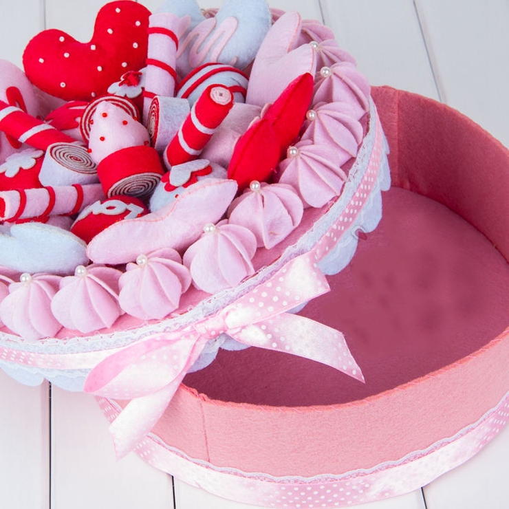 手作りキット ケーキ型小物入れ作成キット DIY[品番：FQ000111420