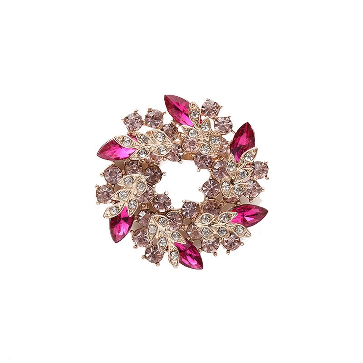 ブローチ ビジュー リース型ブローチ | PlusNao | 詳細画像14 