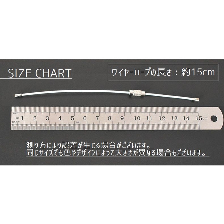 ワイヤーキーホルダー 同色5本セット ネジ式 | PlusNao | 詳細画像18 