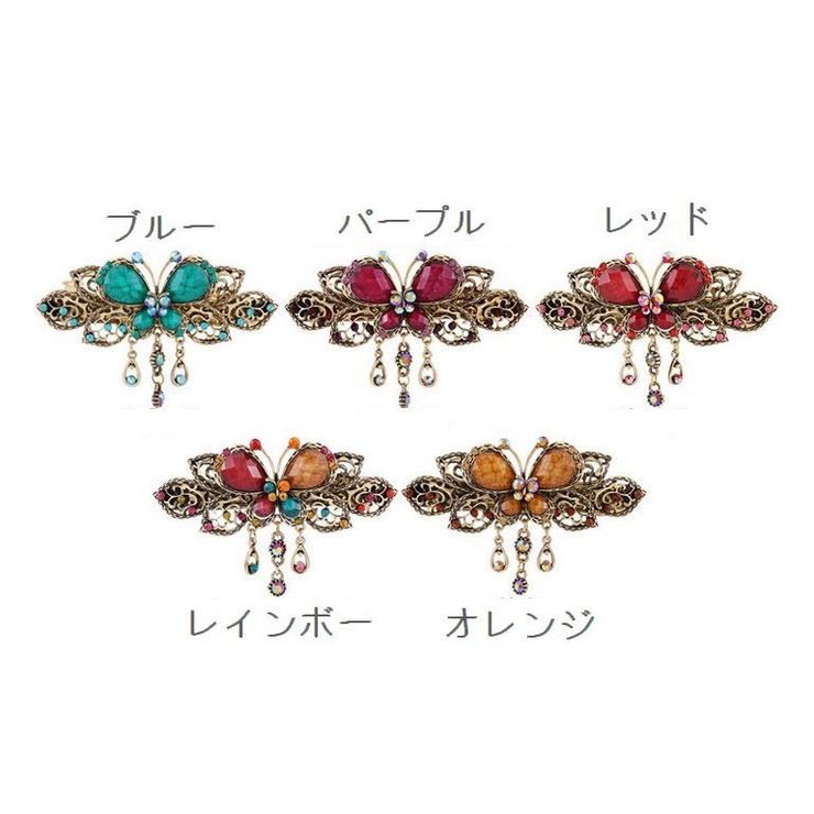 ヘアバレッタ ヘアクリップ ヘアアクセサリー | PlusNao | 詳細画像15 