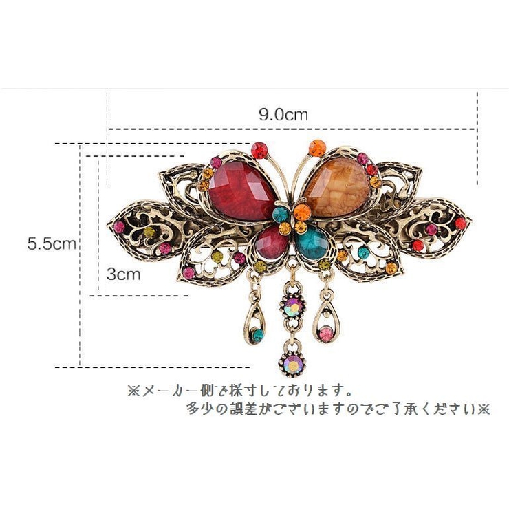 ヘアバレッタ ヘアクリップ ヘアアクセサリー | PlusNao | 詳細画像16 