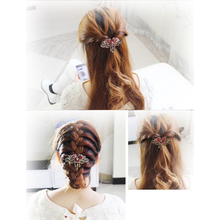 ヘアバレッタ ヘアクリップ ヘアアクセサリー | PlusNao | 詳細画像2 