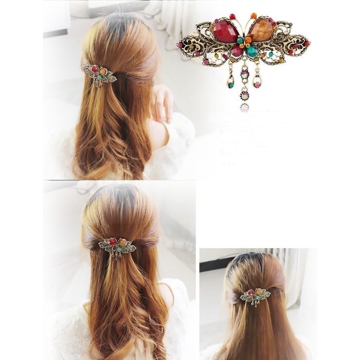 ヘアバレッタ ヘアクリップ ヘアアクセサリー | PlusNao | 詳細画像5 