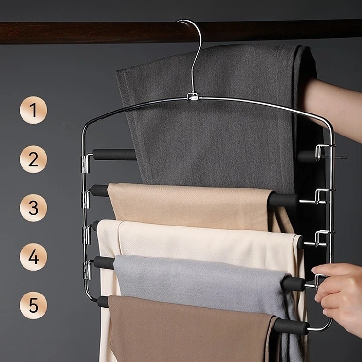 ズボンハンガー 5連 5段 | PlusNao | 詳細画像5 