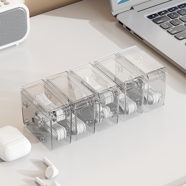 データケーブル収納ボックス 充電ケーブルオーガナイザー 収納ボックス | PlusNao | 詳細画像2 