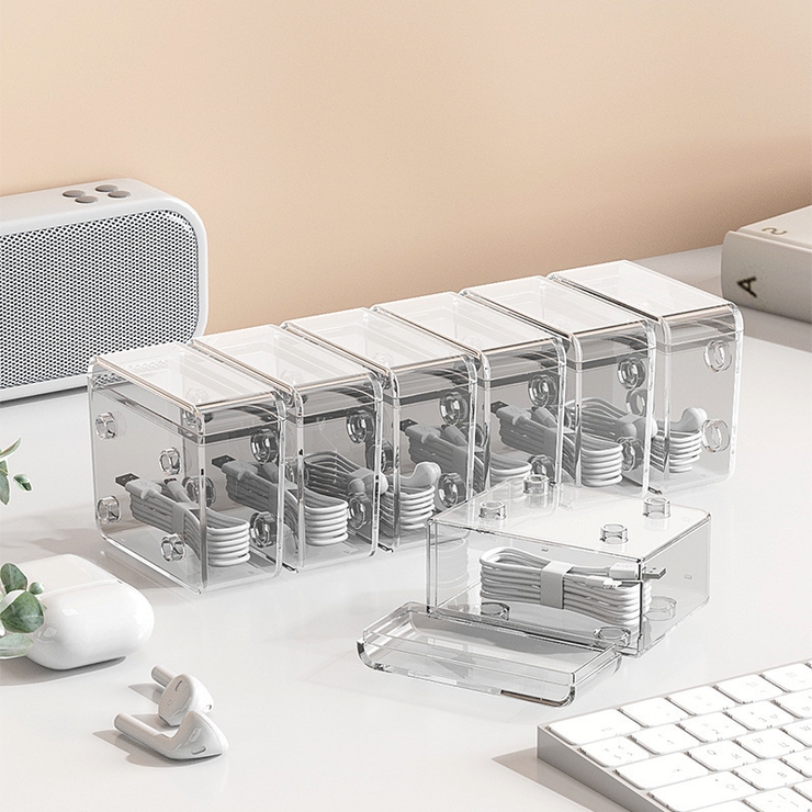 データケーブル収納ボックス 充電ケーブルオーガナイザー 収納ボックス | PlusNao | 詳細画像3 