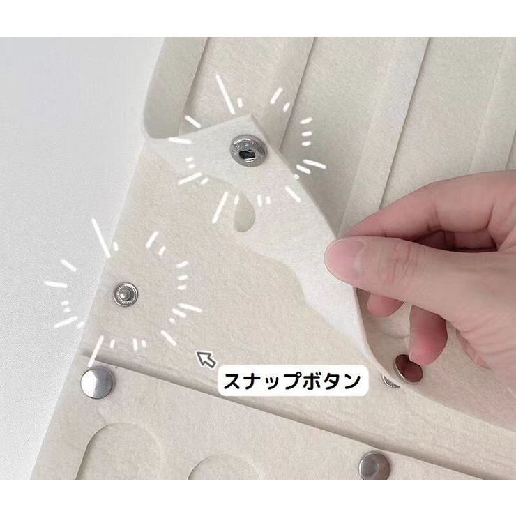 ウォールポケット ヘアアクセサリー収納 フェルト製 | PlusNao | 詳細画像5 