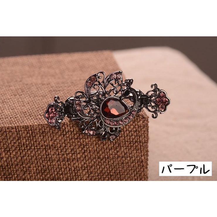 ヘアバレッタ ヘアクリップ ヘアアクセサリー | PlusNao | 詳細画像6 