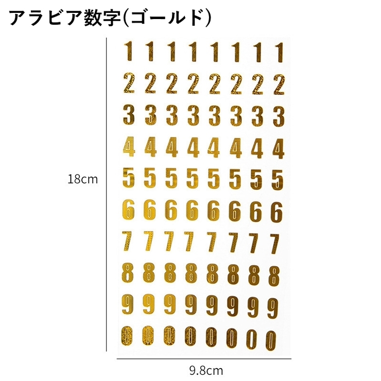 シール ステッカー 数字 | PlusNao | 詳細画像13 