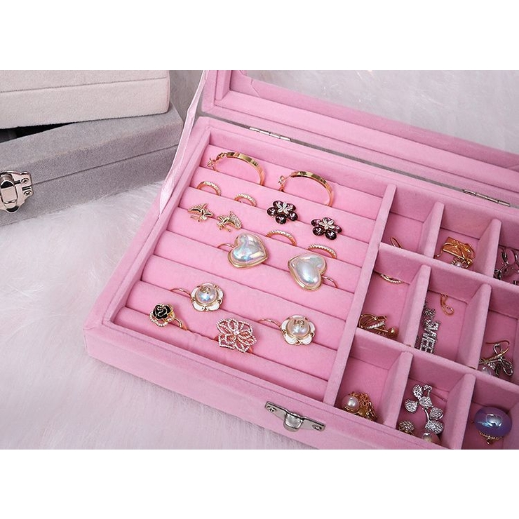 アクセサリーケース ジュエリーボックス 仕切り付き | PlusNao | 詳細画像10 
