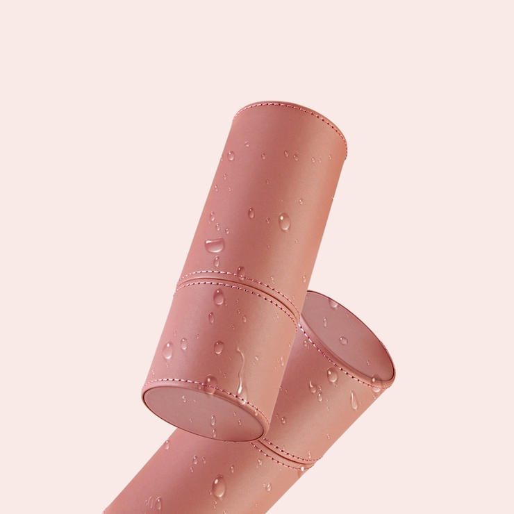 メイクブラシケース 化粧筆入れ ピンク[品番：FQ000132067