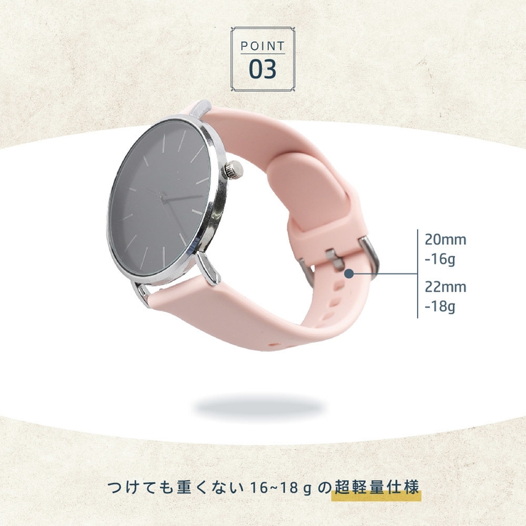 時計用ベルト バンド 20mm | PlusNao | 詳細画像5 