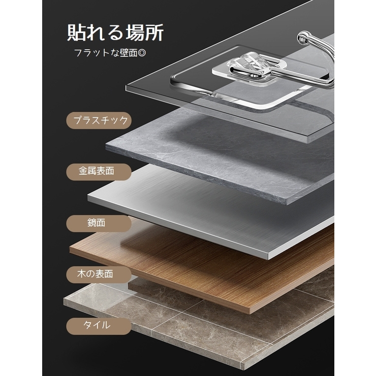 ウォールフック 壁掛けフック 10個セット | PlusNao | 詳細画像10 