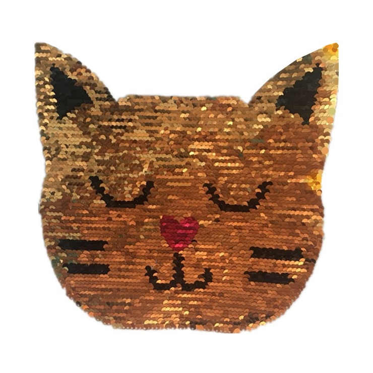 スパンコールワッペン 色が変わる ネコ | PlusNao | 詳細画像2 