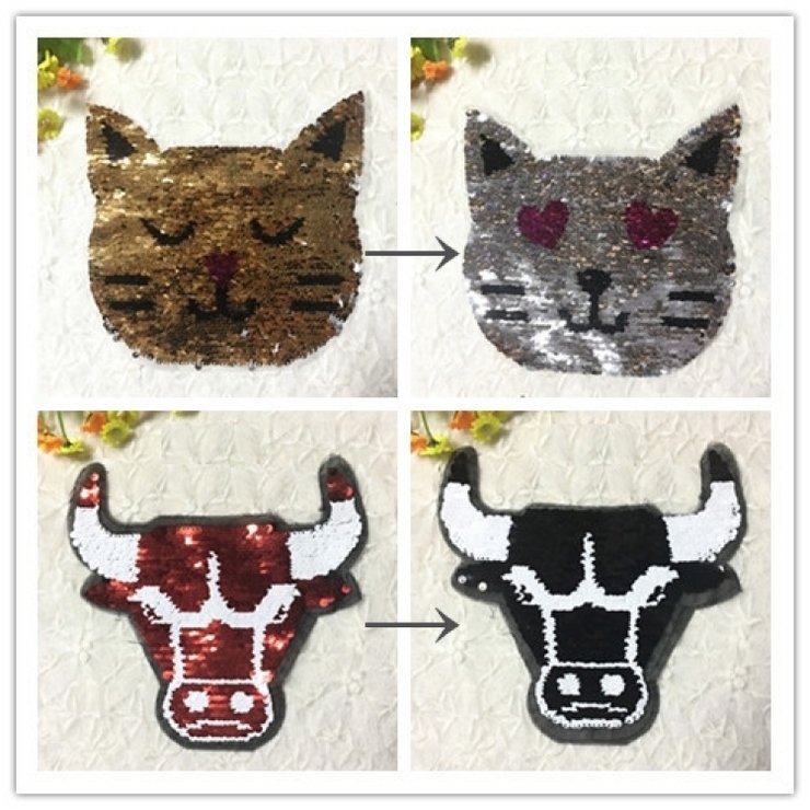 スパンコールワッペン 色が変わる ネコ | PlusNao | 詳細画像8 