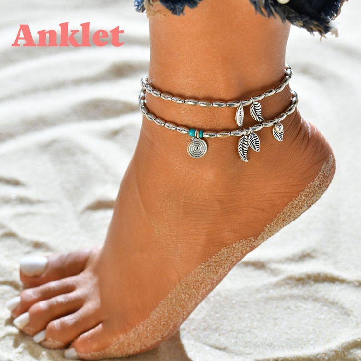 アンクレット レディース リーフ | PlusNao | 詳細画像1 