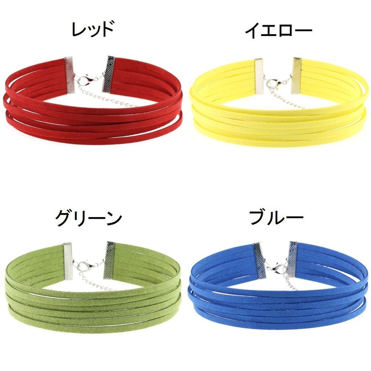 チョーカー フェイクレザーネックレス チョーカーネックレス | PlusNao | 詳細画像2 