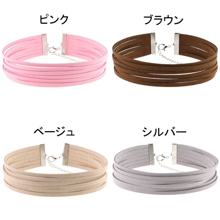 チョーカー フェイクレザーネックレス チョーカーネックレス | PlusNao | 詳細画像4 