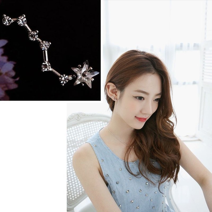 ピアス ラインストーン 北斗七星[品番：FQ000101560]｜PlusNao