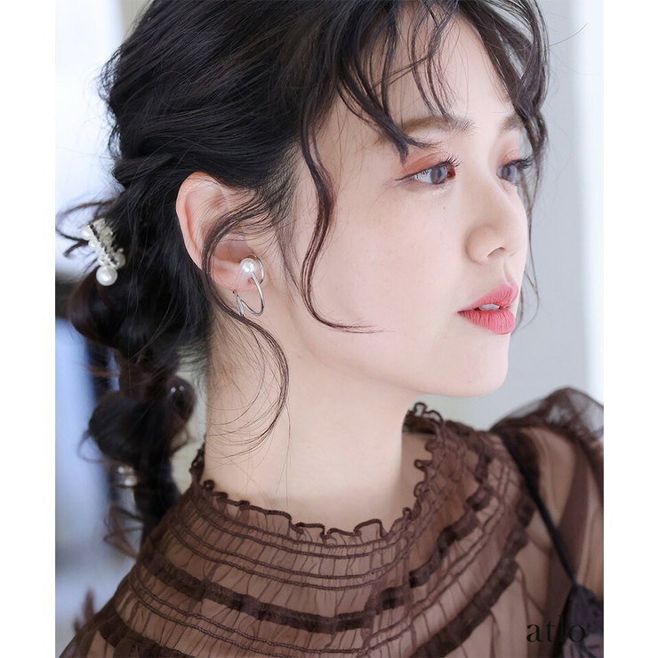 パールピアスレディースアクセサリーアクセ結婚式耳飾りパールピアスpearlビジューお呼ばれパーティー20代30代40代50代イヤリングファッションコーディネートドレスワンピースフォーマル大人デイリー上品同窓会パズルリングゴールドシルバー