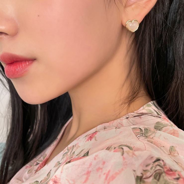 ゴールドエッジのハートピアス カラフル アクセサリー | PREMIUM K | 詳細画像9 